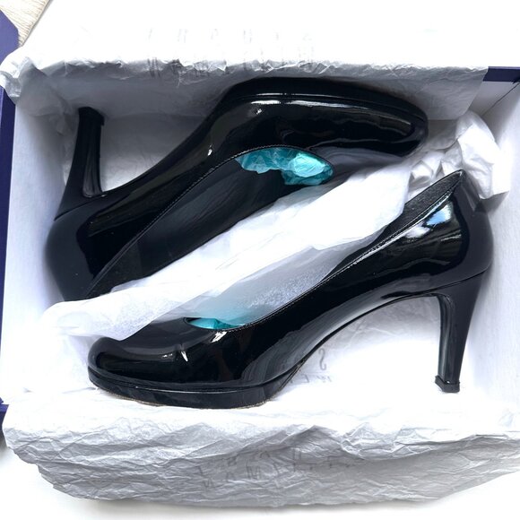 STUART WEITZMAN - Patent Leather womens Platform shoes 8.5 M w/Box - Picture 11 of 11